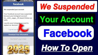 How To Recover Disabled Facebook Account 2024  Weve disabled your account facebook 2024 [upl. by Putscher969]