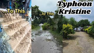 quotAnilao Beach Transformation Before and During Typhoon Kristine  Shocking Footagequot [upl. by Eiramanel]