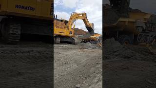 Komatsu PC2000 loading OB to HD785 remix dj komatsu excavator hd785 dumptruck [upl. by Whitver823]