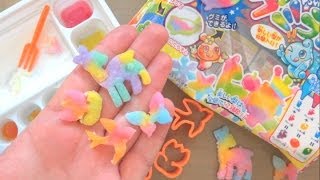 Kracie Popin Cookin Oekaki Gummy Land おえかきグミランド [upl. by Annadal]