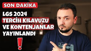 Dikkat  LGS 2024 TERCİH Kılavuzu Yayınlandı  TÜM DETAYLAR [upl. by Willet]