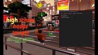 ROBLOX Highschool Hoops DemoStress Test SCRIPT AUTOTIME AUTO DEFENSE BALL MAGNET WALKSPEED [upl. by Enoek327]