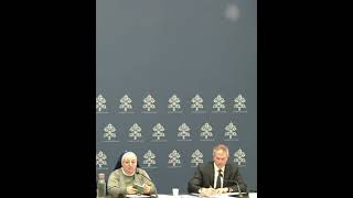 Vatican and UFO  Orb or dust during the press conference  17 May 2024 [upl. by Femmine]