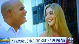 Lanzamiento de quotAy Amorquot de Omar Enrique y Felipe Peláez en Noticias Caracol [upl. by Elsy]