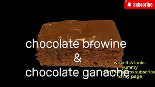 CHOCOLATE BROWINE AND COHOCOLATE GANACHE comedy cooking food cookingchannel brownie [upl. by Liek]