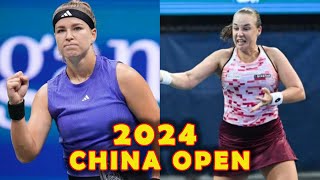 Karolina Muchova vs Anna Blinkova  2024 China Open  Highlights [upl. by Eelano]