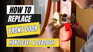 How to Replace Your Front Door Handle amp Deadbolt  Schlage Remsen Handleset Full Install [upl. by Herahab]