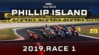 WorldSBK FULL Races 🍿  Phillip Island 2019 Race 1 🇦🇺 [upl. by Brena]