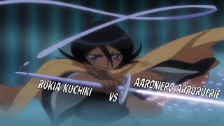 Rukia vs Aaroniero Full Fight English Dub 1080p  Bleach [upl. by Ecirpac]