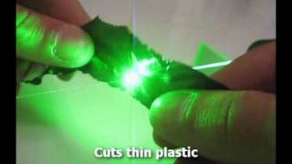 200mW Focusable Green Laser from BudgetGadgets [upl. by Anilek]