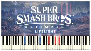 Lifelight  Super Smash Bros Ultimate  Piano Cover  Sheet Music [upl. by Binah]