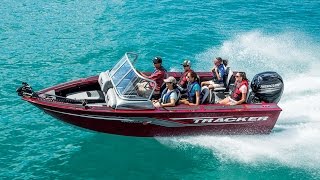 TRACKER Boats 2017 Targa V18 Combo Deep V Aluminum Fishing Boat [upl. by Nired]