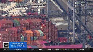 Port of Baltimore dockworkers prepare for strike [upl. by Assillem]