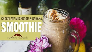 Chocolate Mushroom amp Banana Smoothie Recipe [upl. by Noired]