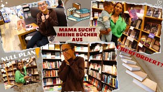 MAMA SUCHT MEINE BÜCHER AUS🤩 FAIL BÜCHER SHOPPING HERAUSFORDERUNG IM BÜCHERLADEN [upl. by Girhiny175]