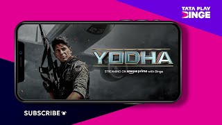 Tata Play Binge  quotYodhaquot streaming on Amazon Prime with Binge  Ft Sidharth Malhotra Disha Patani [upl. by Loydie]