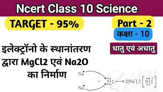 इलेक्ट्रॉन के स्थानांतरण द्वारा मैग्नीशियम क्लोराइड  सोडियम ऑक्साइड का निर्माण MgCl2Na2O Formation [upl. by Silyhp]