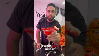 Vampire Kiss Martini Spooky Halloween Cocktail🧛‍♀️🍸cocktail bartender [upl. by Akcirred]