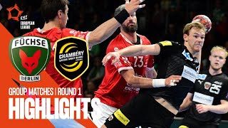 Füchse Berlin vs Chambery Savoie Mont Blanc Handball  Highlights  Group matches  Round 1 [upl. by Alidis]