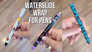 Glitter Pen Tutorial  How to Make a Waterslide Wrap [upl. by Anerys689]