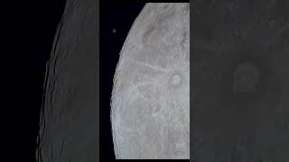 Mars and moon occultation through my telescope science shorts astronomy [upl. by Michelina]