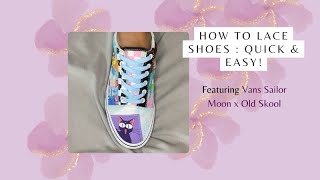 How to Lace Shoes with a Pop of Color Quick amp Easy [upl. by Haase]