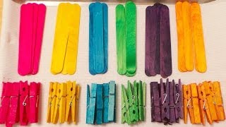 Colored Clothespins and Craft Sticks [upl. by Isej513]