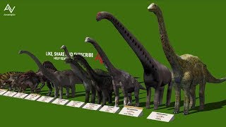 Dinosaur Size Comparison 3D  Smallest to Biggest [upl. by Anet]