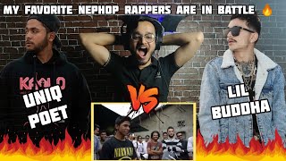 INDIAN RAPPER FIRST TIME REACTING TO UNIQ POET Vs LIL BUDDHA  RAW BARZ RAP BATTLE  REACTION [upl. by Anyg669]