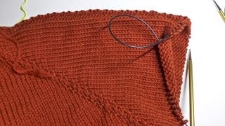 Stricken mit eliZZZa  Raglan von Oben  Teil 05  Ärmelmaschen aufnehmen [upl. by Neehs]