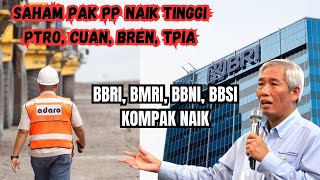 IHSG BBRI BMRI BBNI BBSI NAIK SAHAM PROYOGO NAIK CUAN TPIA PTRO BMTR BREN HARI INI ADRO [upl. by Aikemahs]