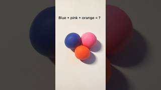 What color do mixed blue pink and orange make  shorts colormixing satisfying asmr [upl. by Haelam465]