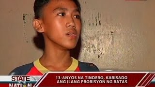 SONA 13anyos na tindero kabisado ang ilang probisyon ng batas [upl. by Gratianna]