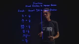 JSS1  Mathematics  Fractions  Converting mixed fractions to improper fractions  2 [upl. by Secrest875]