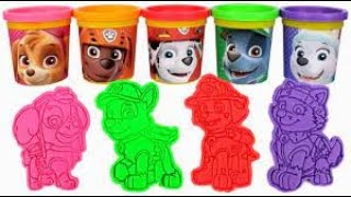 Playing with Paw Patrol Play Doh with Paw Patrol Characters Preschool Toddler Learning Video [upl. by Gladys]