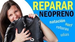 Cómo reparar un TRAJE DE NEOPRENO 🌑🌑🌑 [upl. by Lorre]