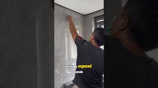 Installing a concealed shower for the bathroom plumbing electrican plumber [upl. by Nedmac443]