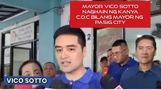 🔴MAYOR VICO SOTTO FILE HIS COC FOR RE ELECTION BILANG MAYOR NG PASIG CITY [upl. by Meadow]