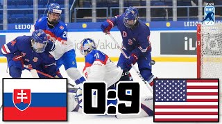 SLOVENSKO VS USA MISTROVSTVÍ SVĚTA U18 2024 [upl. by Sidalg]