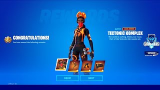 Fortnite Complete the Volcanic Assassin Pack Quests Challenges  How to unlock Tectonic Komplex Skin [upl. by Nylirret]