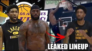 Los Angeles Lakers Just LEAKED Their MONSTER LINEUP Experiment For 2023 NBA Training Camp  Lebron [upl. by Wie14]