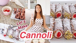 My Cannoli Recipe  Homemade Shells amp Filling [upl. by Cathey]