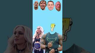 Guess Who❓With Charlotte Flair johncena therock brocklesnar ambrose [upl. by Adnilim396]