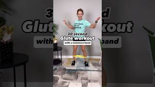 Quick glute workout with resistance band [upl. by Lemmuela737]