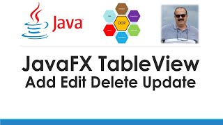 JavaFX Lecture08 TableView Filter Update Add Delete  Complete Example  NO Scene Builder [upl. by Ynohtnael]