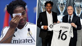 Il a pleuré Presentation de Endrick au Real Madrid [upl. by Akirret]