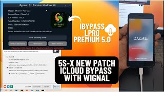 iPhone 5S to X New Patch iCloud Bypass with signal iOS 17  iBypass LPro Premium 50 Windows  A2GSM [upl. by Nunci]