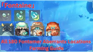 All 180 Fontemer Aberrants Location Farming Guide【Genshin Impact】 [upl. by Minnie688]