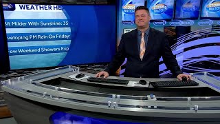 Video Milder Thursday before mixed showers pass through NH Friday [upl. by Enohs]