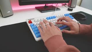 Realforce 87U 55g Topre Typing Sounds lubedsilenced [upl. by Sucam]